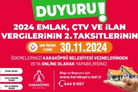 KARAKÖPRÜ BELEDİYESİNDEN VERGİ UYARISI (1)