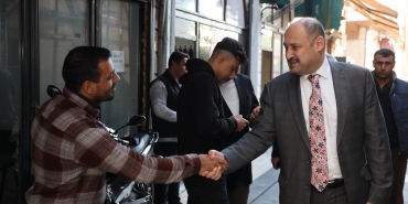 ŞANLIURFA BÜYÜKŞEHİR BELEDİYE BAŞKANI MEHMET KASIM GÜLPINAR, ESNAFI ZİYARET ETTİ (1)